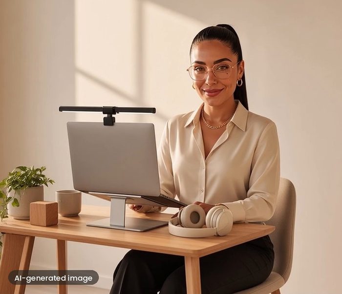 AI-generated image of Mia Dominguez for SaneBox